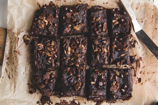 Mint Chocolate Avocado Brownies