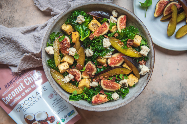 Fig, Plum and Kale Salad