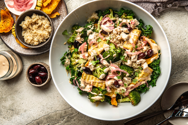 Protein Packed Warm Broccoli Salad &ndash; Rawcology Inc