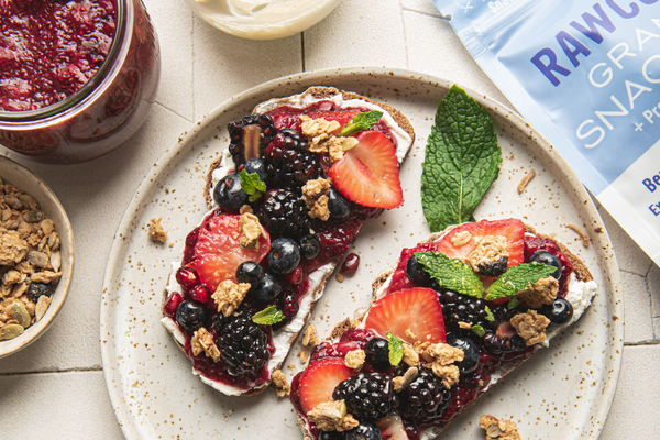 Vegan Mascarpone Berry Toast – Rawcology Inc