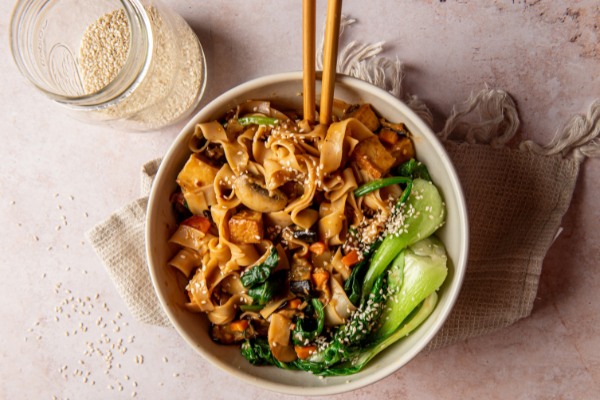 Eggplant Noodles in Peanut Sesame Sauce