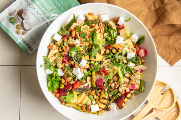 Grilled Peach Salad – Rawcology Inc