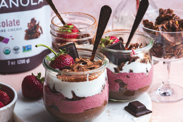 Neapolitan Chia Seed Parfait