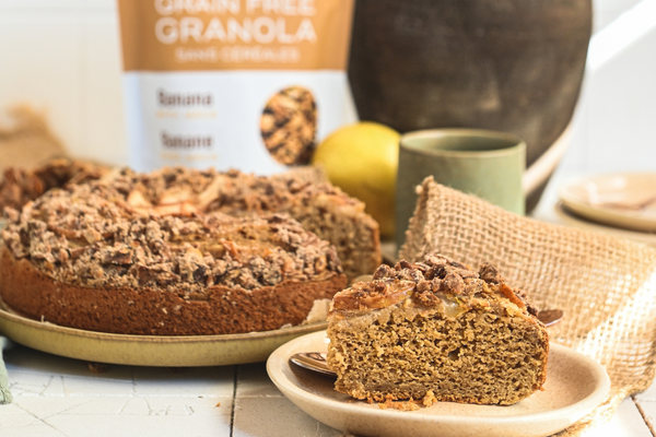 Spiced Pear Coffee Cake – Rawcology Inc