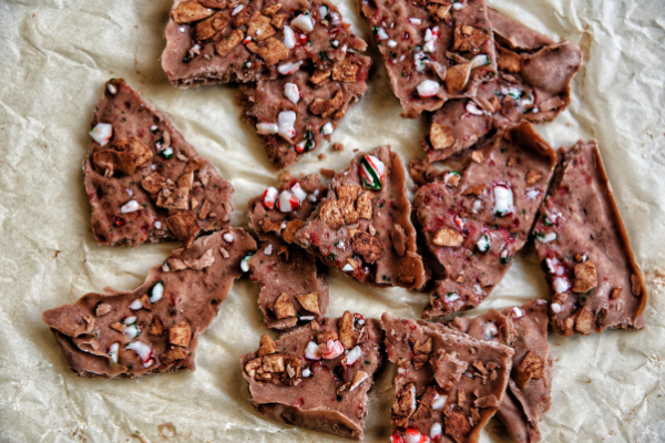 Cacao Peppermint Yogurt Bark