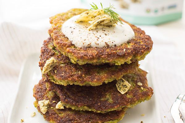 Rawcology Inc | Zucchini Cauliflower Pancakes