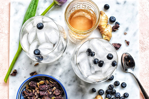 Refreshing Ginger Blueberry Spritz – Rawcology Inc