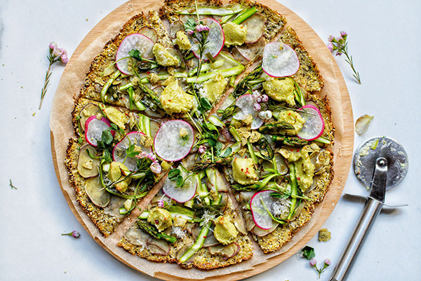 Rawcology Gluten Free Vegan Asparagus and Potato Pizza &ndash; Rawcology Inc