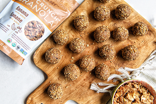 Banana Chocolate Granola Breakfast Bites – Rawcology Inc