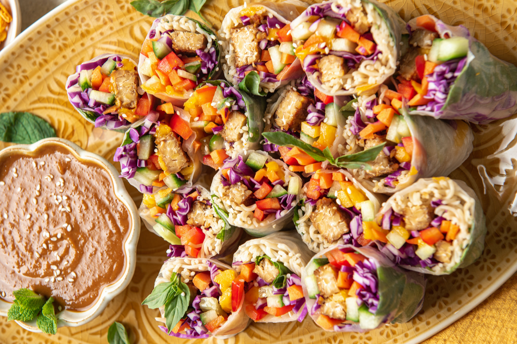 Tempeh Veggie Rolls – Rawcology Inc