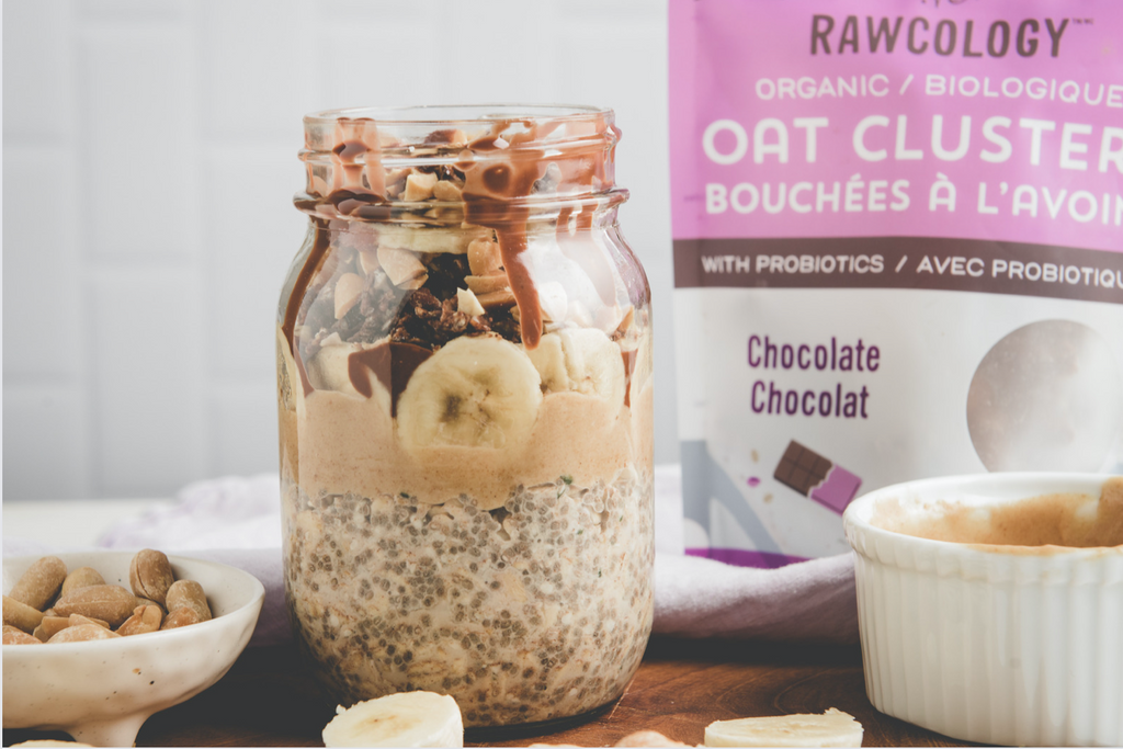 Banana Snickers Overnight Oats &ndash; Rawcology Inc