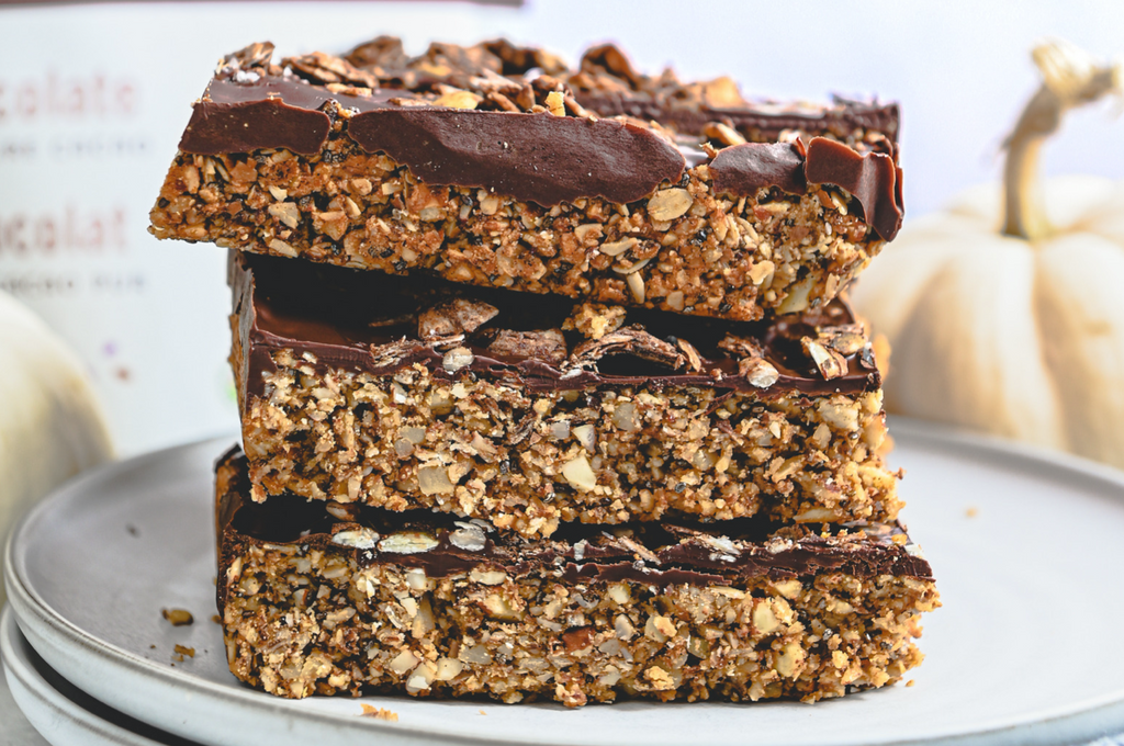 Pumpkin Chocolate Granola Bars – Rawcology Inc