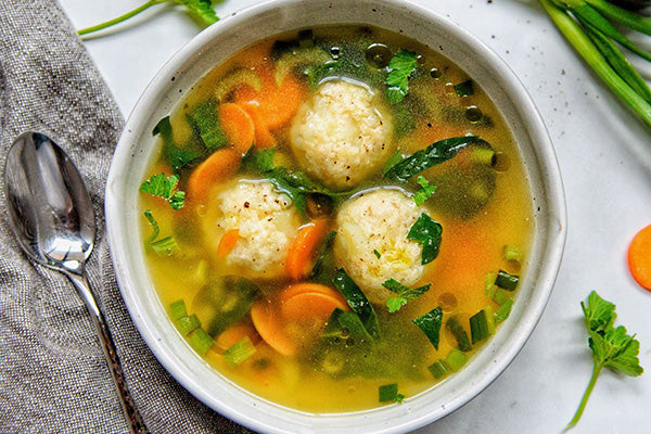 Rawcology Vegan Matzo Ball Soup – Rawcology Inc