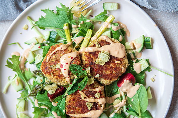 Plant Based Crab Cakes &ndash; Rawcology Inc