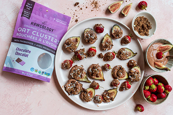Chocolate Yogurt Dipped Strawberries and Figs &ndash; Rawcology Inc