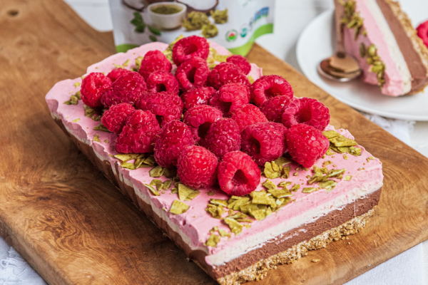 Plant Based Neapolitan Layer Cake