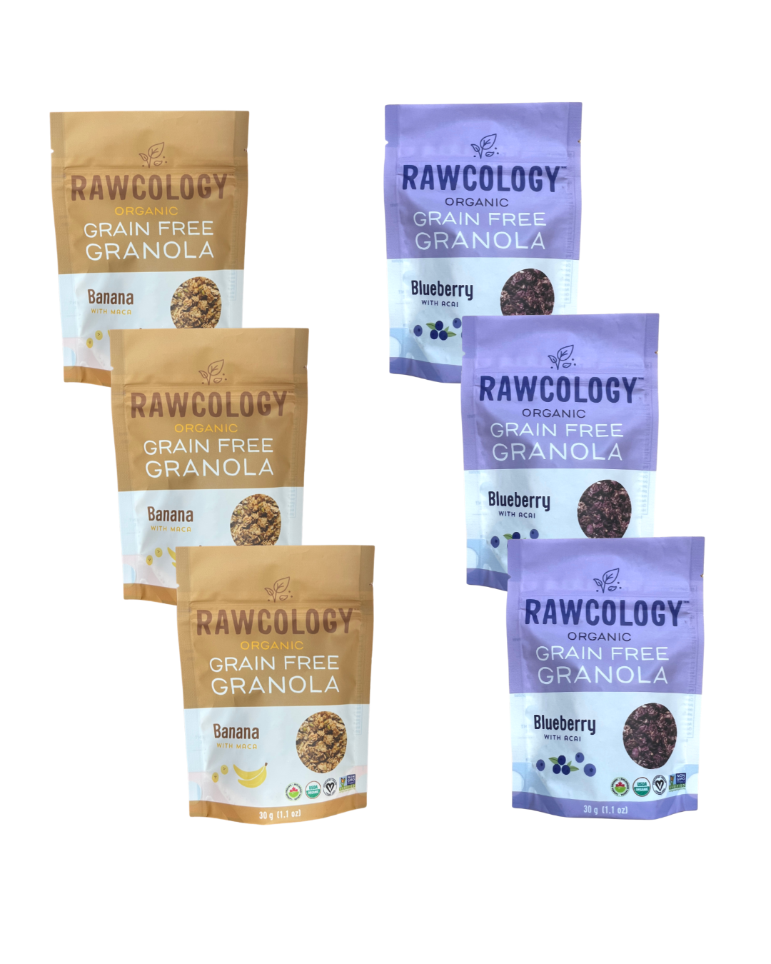 Snack Pack Bundle, Blueberry Banana Granola 6x30g