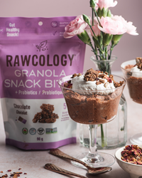Chocolate Granola Snack Bites with Probiotics