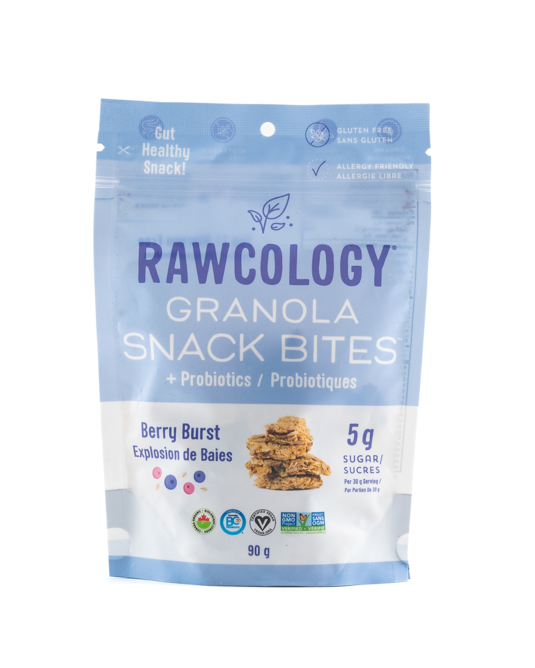Berry Burst Granola Snack Bites with Probiotics