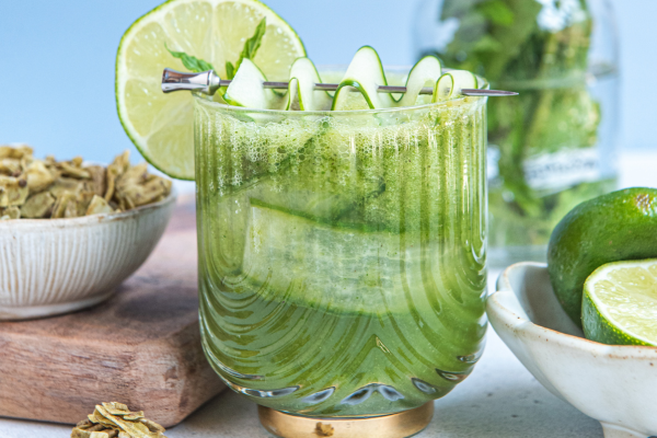 Mint Cucumber Matcha Mocktail