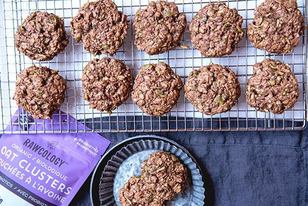 Chocolate Oat Cluster Breakfast Cookies | Rawcology Inc.