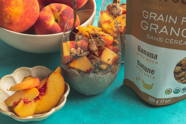 Peach Chia Pudding Parfait