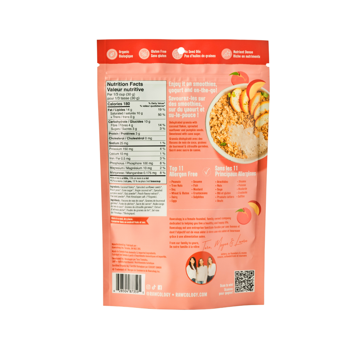 Peach Grain Free Granola