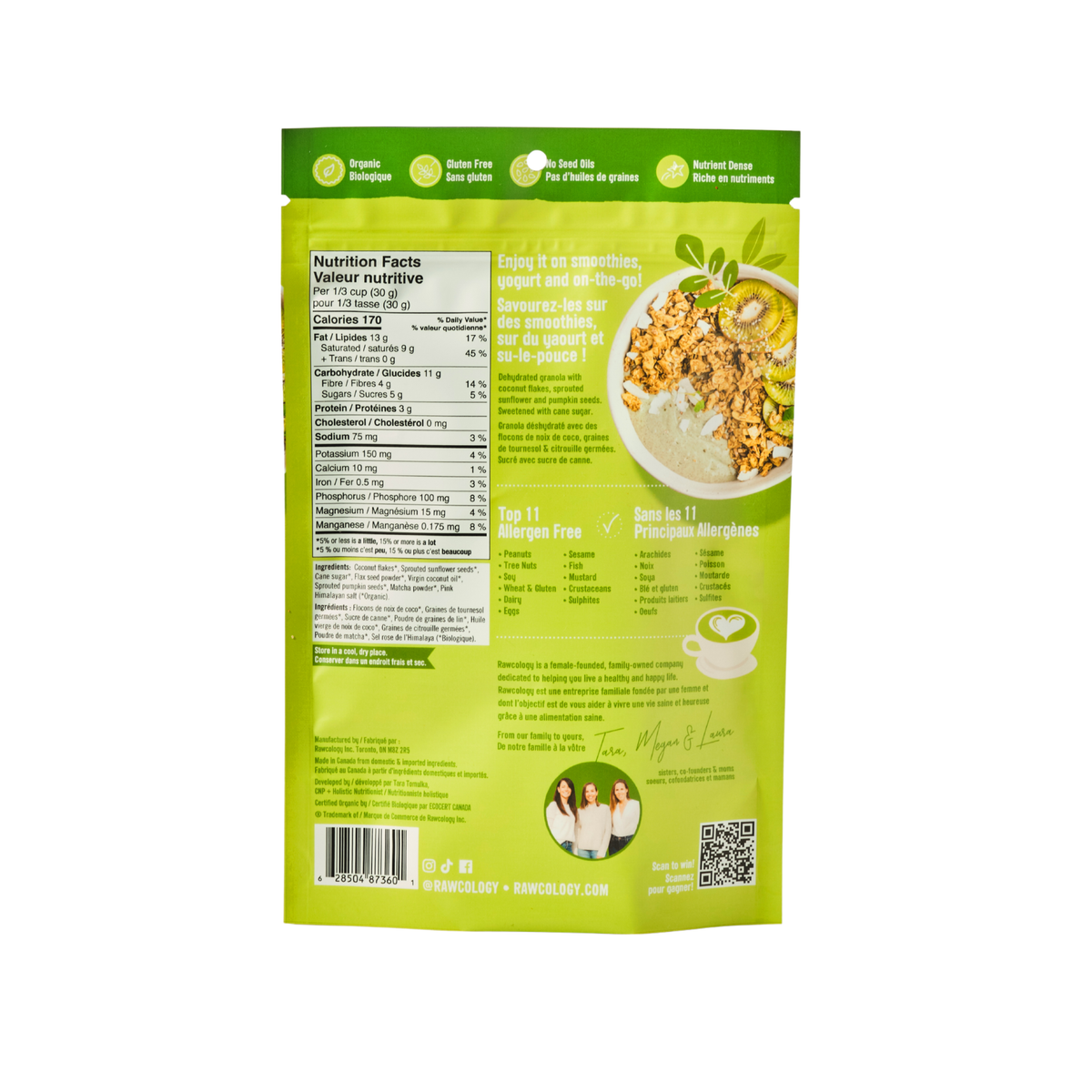 Matcha Latte Grain Free Granola
