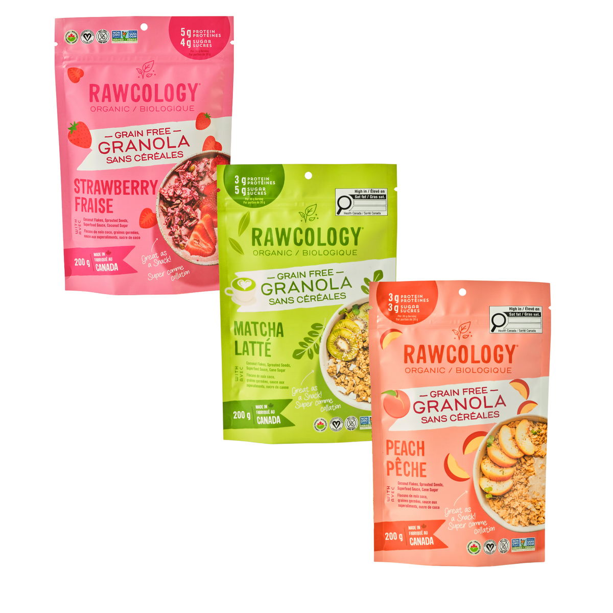Summer Variety Bundle: Peach, Strawberry, Matcha Latte