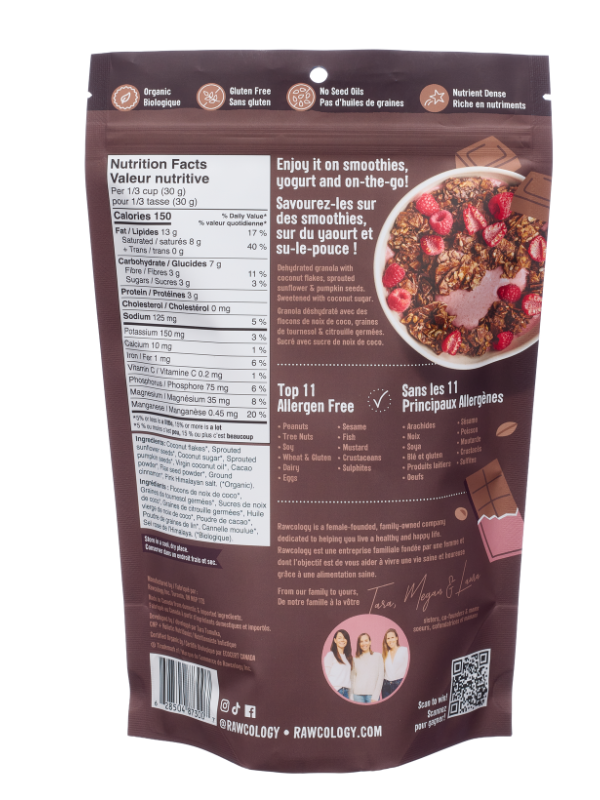 Chocolate with Raw Cacao Grain Free Granola