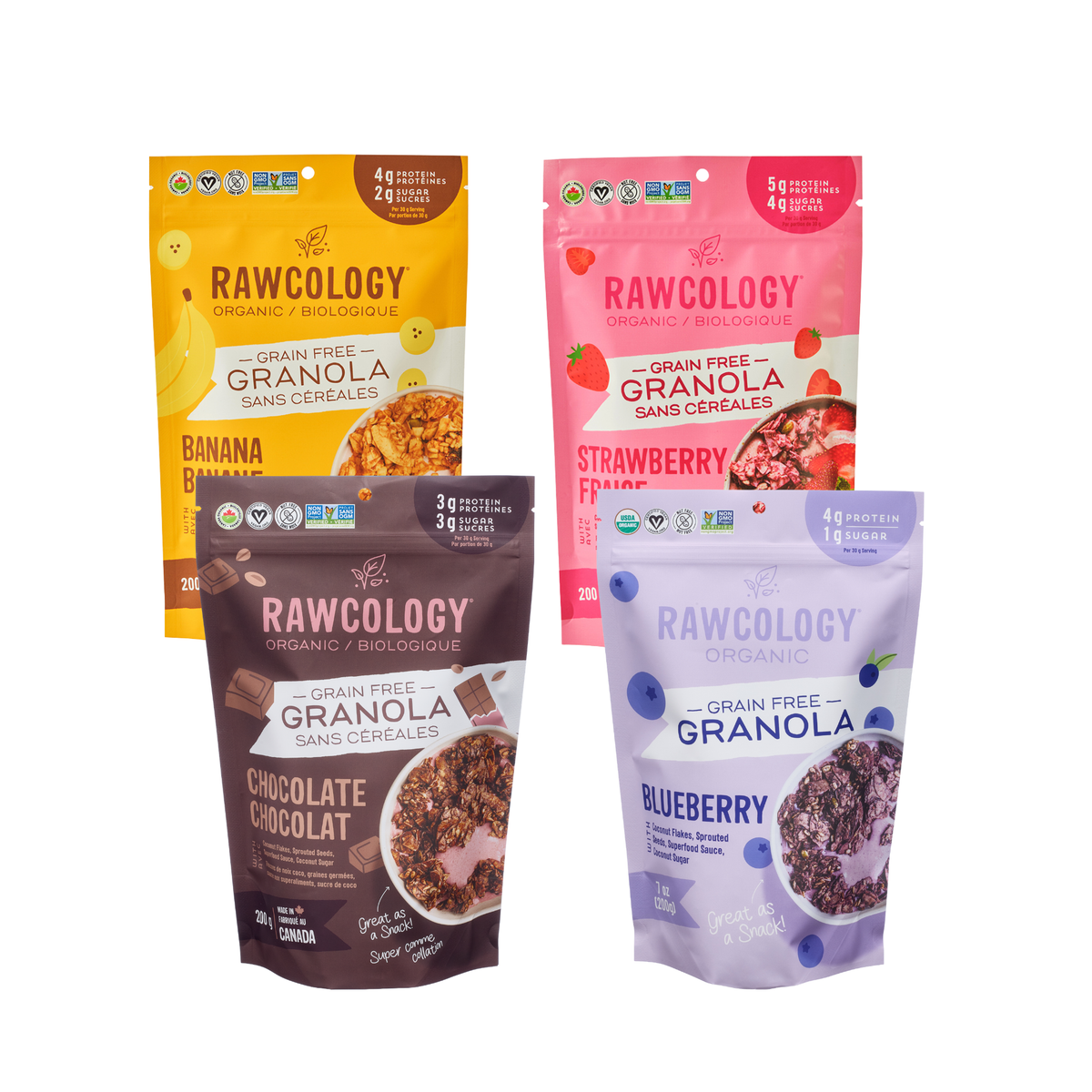 Ultimate Grain-Free Granola Variety Bundle | Organic Low Sugar Granola Collection