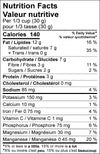 Rawcology Inc. Banana with Maca Raw Crunch Granola Nutrition Facts Table